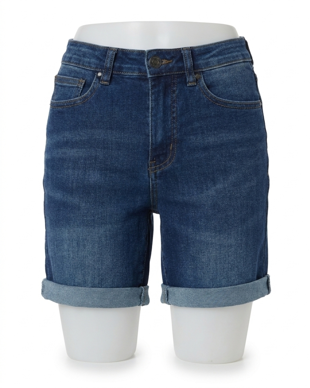 NEW GRACE AND LACE waist shaper shorts in medium wash